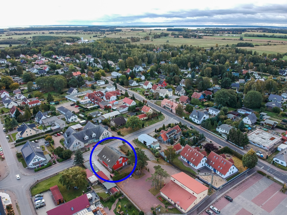Klein aber fein in Trassenheide auf der Insel Usedom - Luftaufnahme